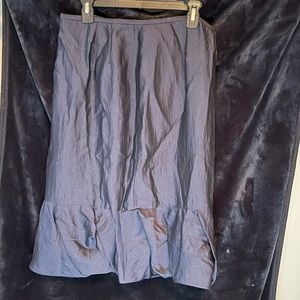 Lafayette 148 Navy Skirt 12 NWT